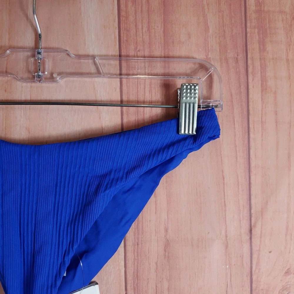 L*Space Cabana Swim Bottoms Sz M Medium Blue Swimsuit NEW NWT